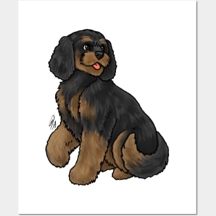 Dog - Cockapoo -  Black and Tan Posters and Art